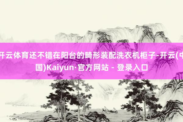 开云体育还不错在阳台的畸形装配洗衣机柜子-开云(中国)Kaiyun·官方网站 - 登录入口